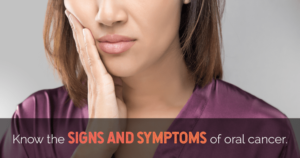 signs and symptoms of oral cancer